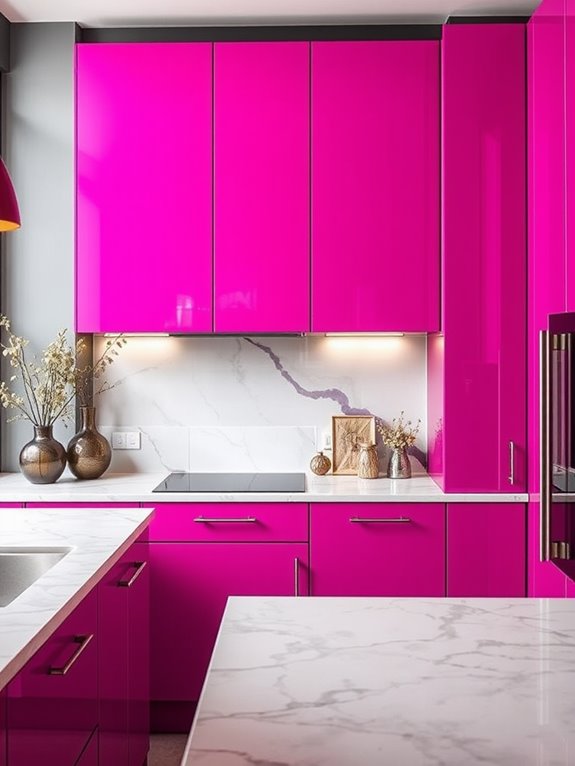 avoid bright pink purple