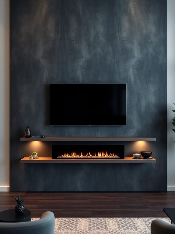 dark accent wall design