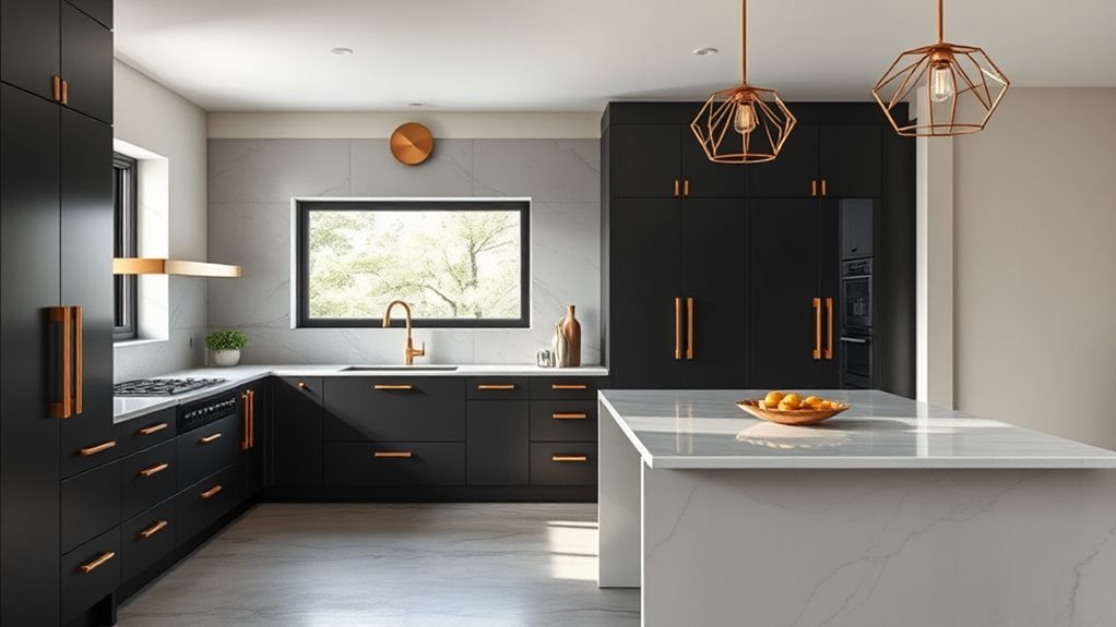 luxury in brass and gray