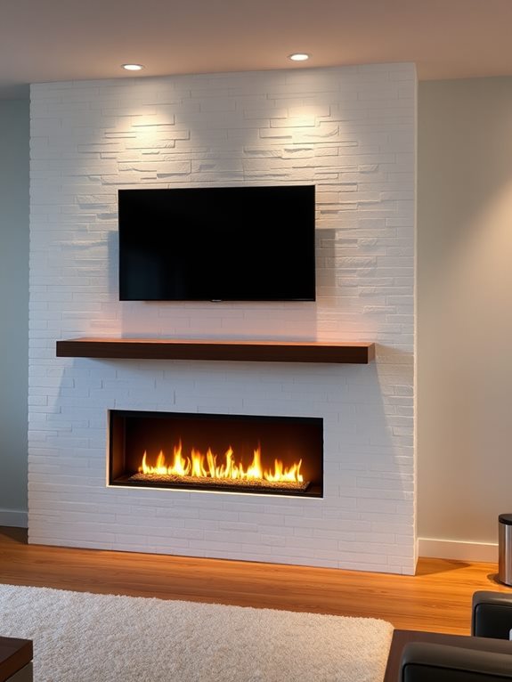 minimalist design in white stone