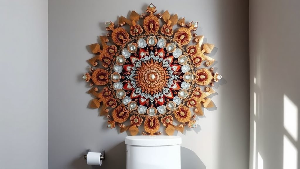 mixed media art mural