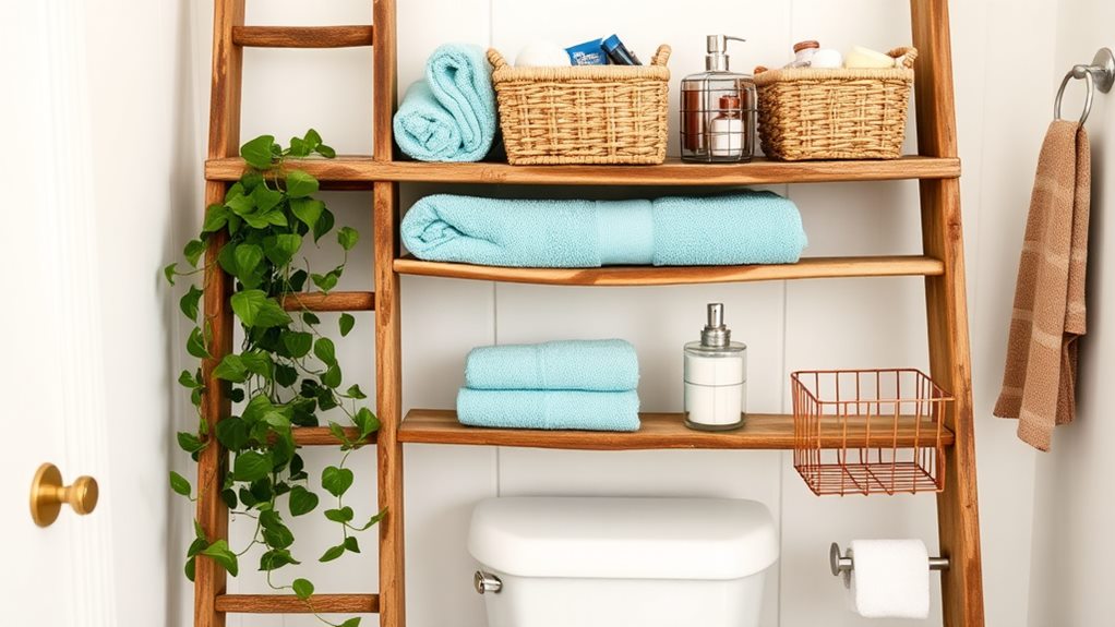 recycled ladder storage solution