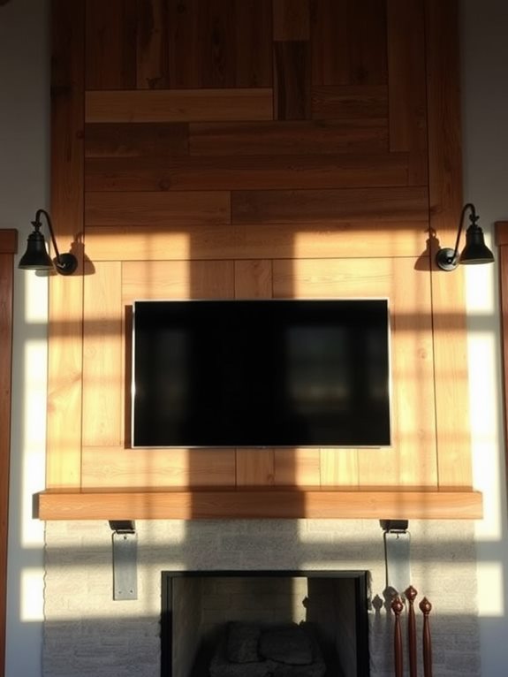 rustic wood and metal