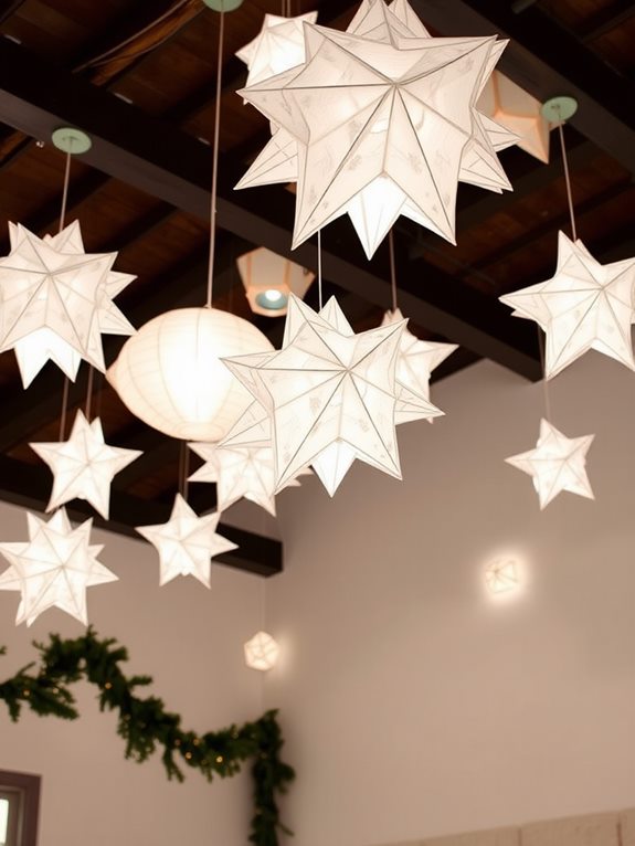 starry paper lantern compositions