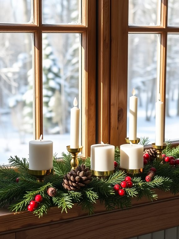 warm candlelit displays