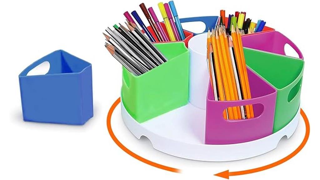 360 degree rotating pencil holder