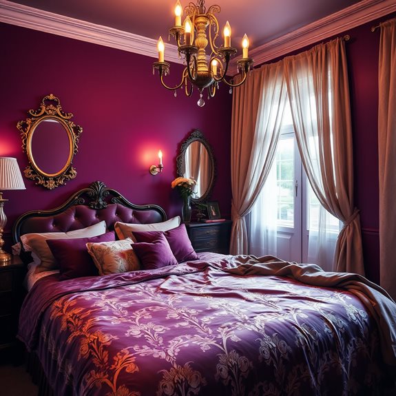 artistic aubergine decor design