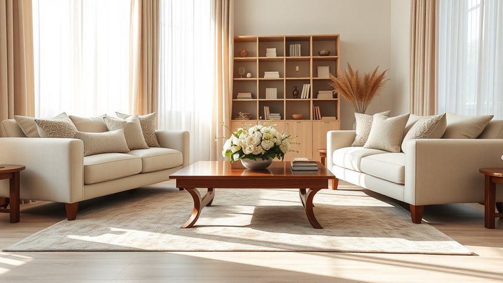 beige salon decor ideas