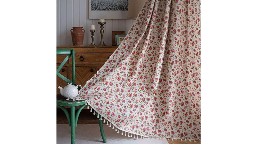 boho floral bedroom curtains
