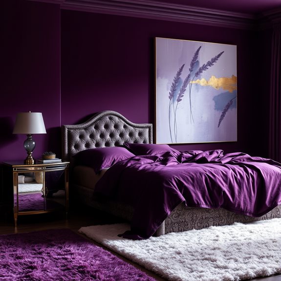 colorful aubergine artwork creation