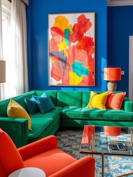 10 Meilleures Façons d'Utiliser des Couleurs Vives dans le Design Intérieur