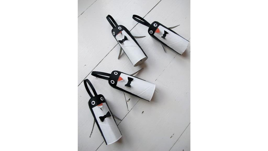 diy toilet paper penguins