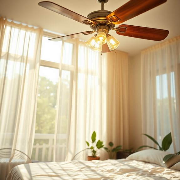 dust curtains fixtures fans