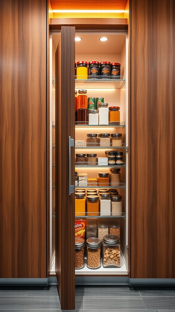 extractable pantry storage solution