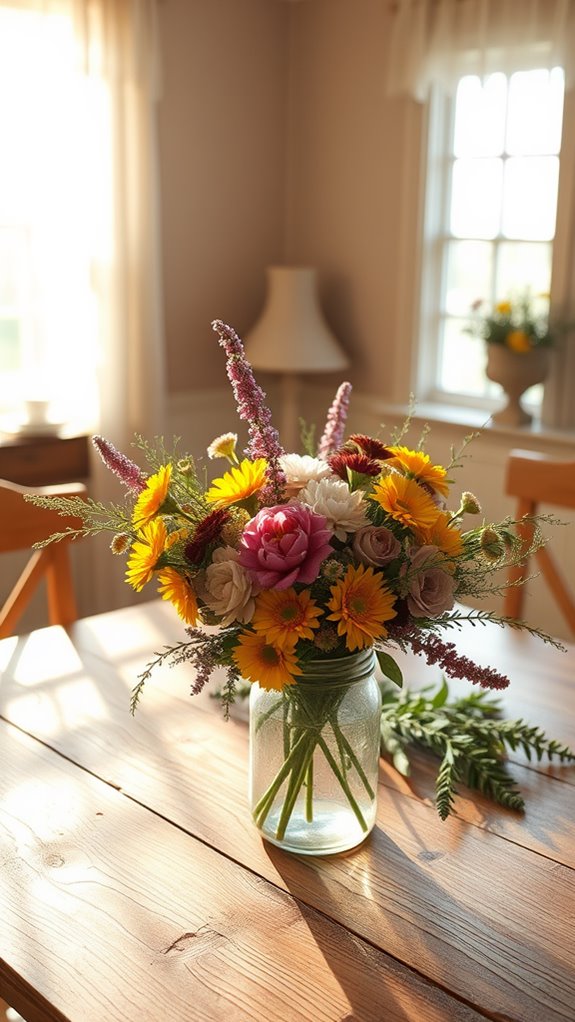 floral centerpiece for table