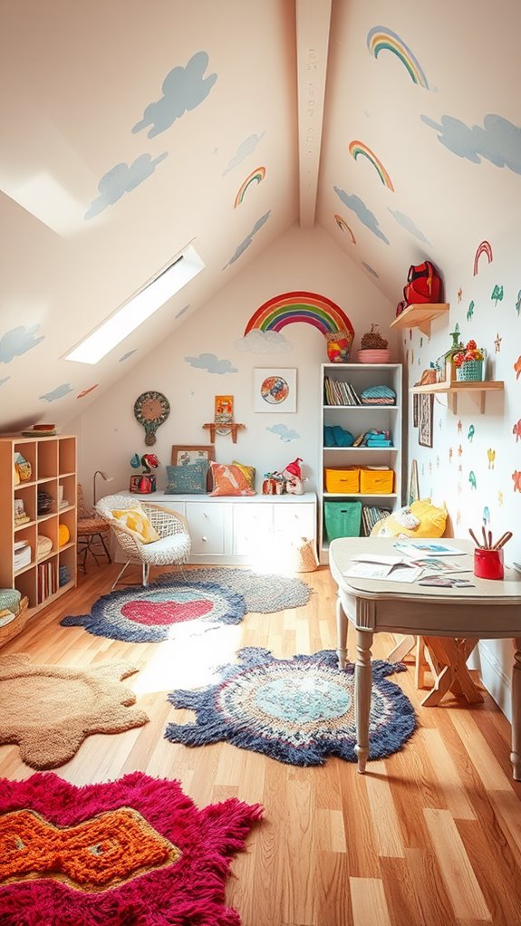 game room and creative space