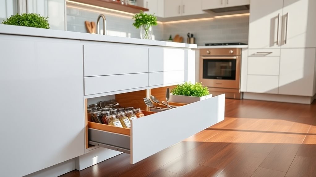 kitchen cabinet storage drawer