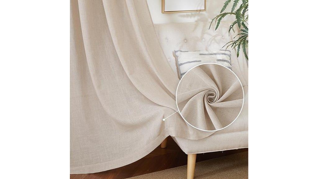 modern sheer curtain set