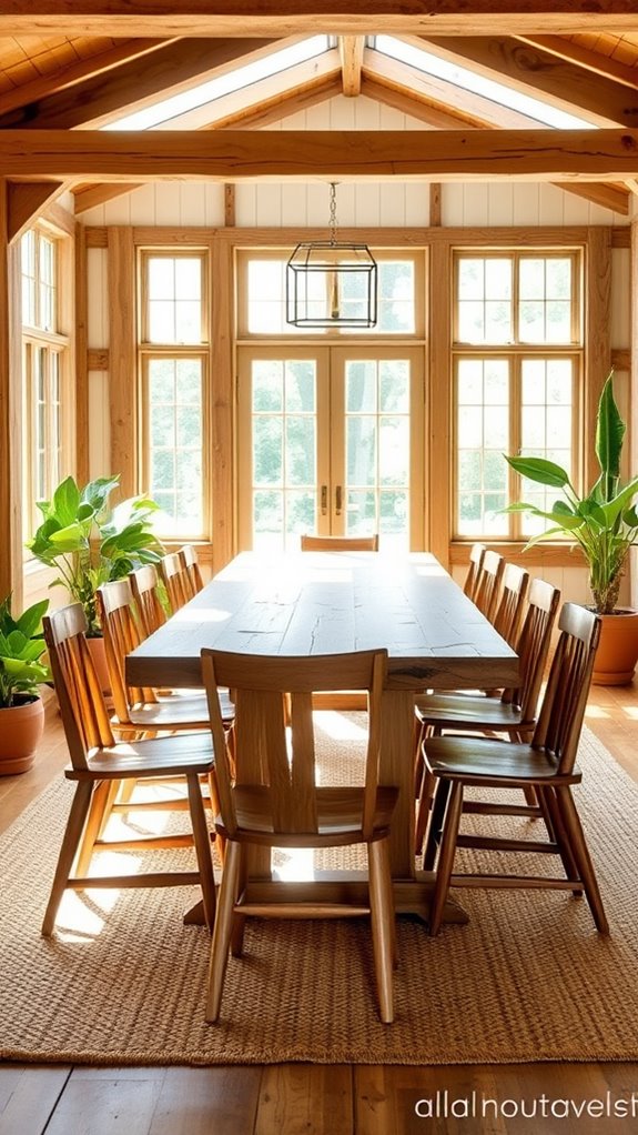 natural wooden elements