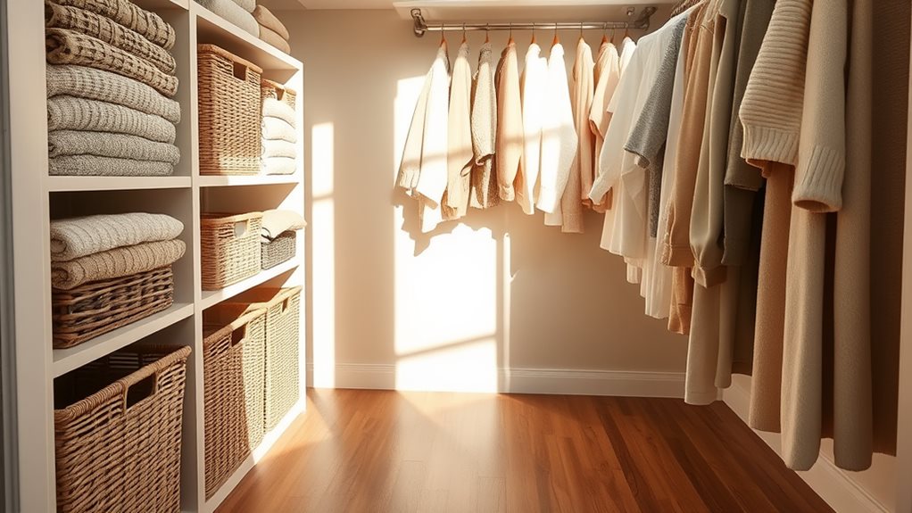 organizing food baskets