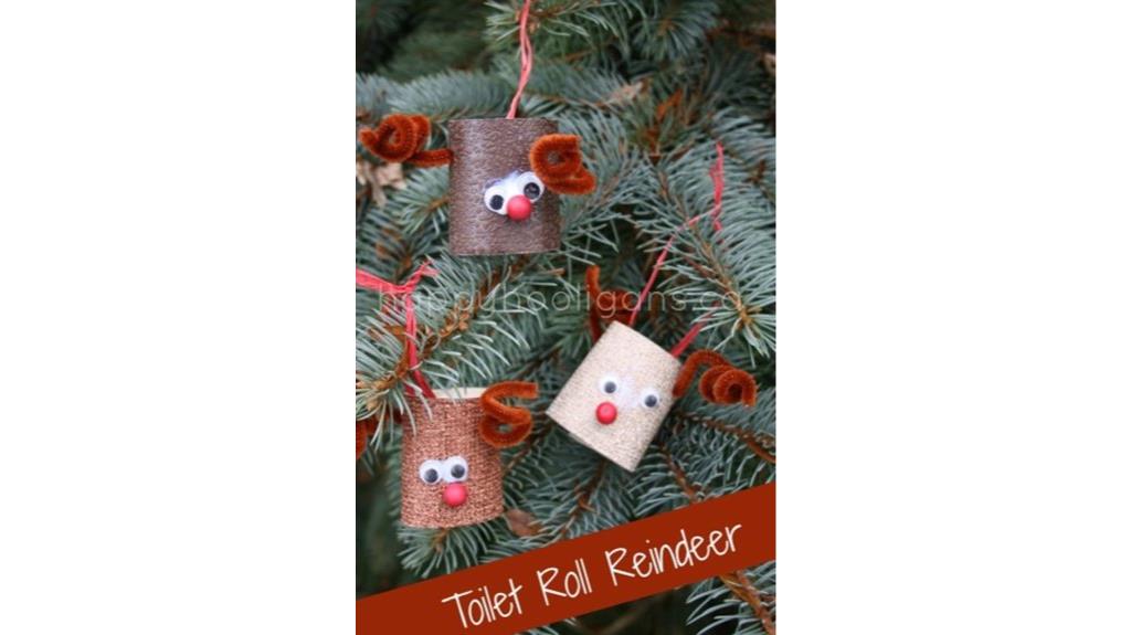 paper roll reindeer craft
