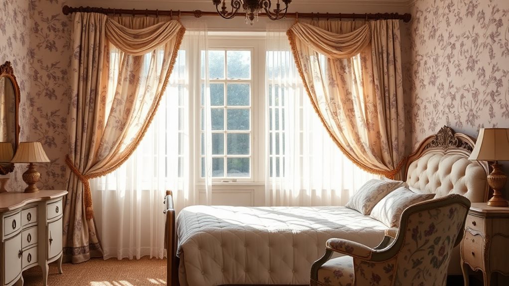 patterned curtain drapes