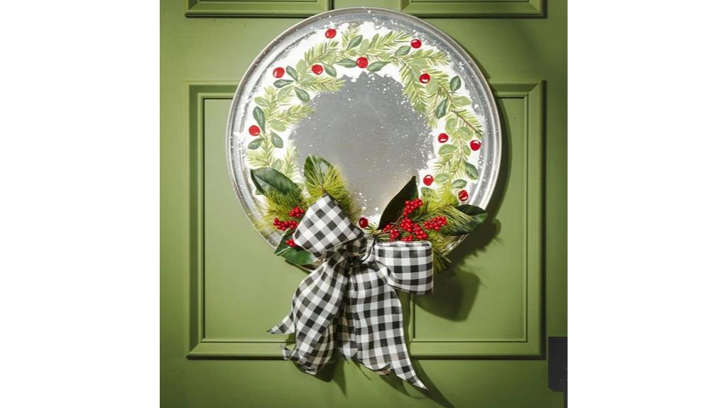 recycled pastry mold wreath