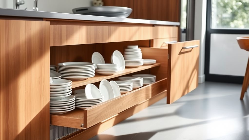 retractable dish storage solution