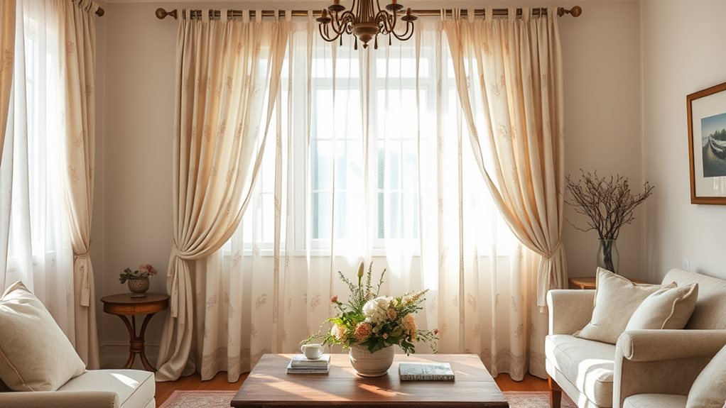 shabby chic curtains elevate aesthetics