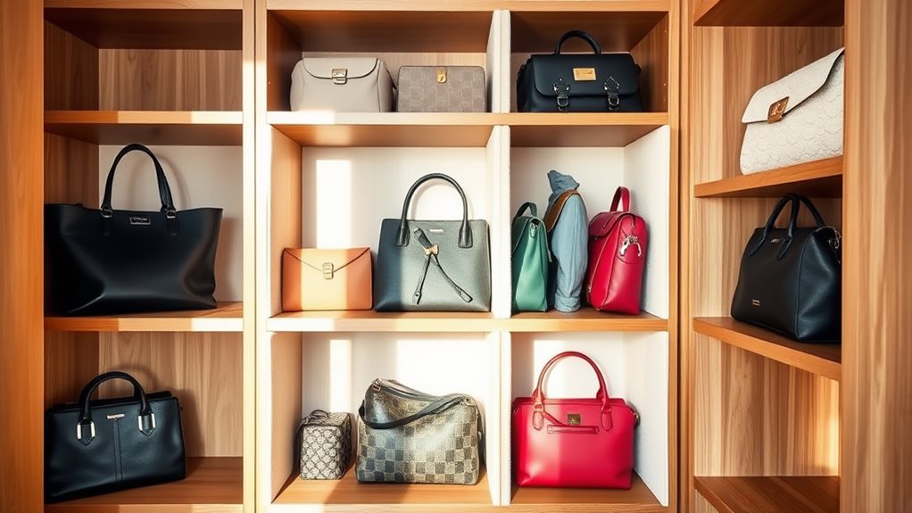 use dividers for handbags