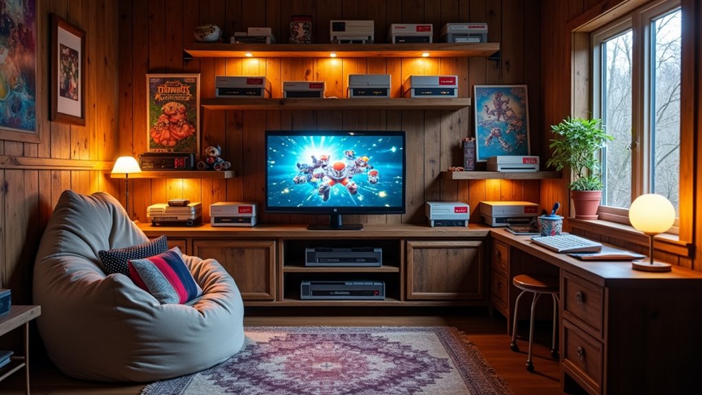 vintage console displays art