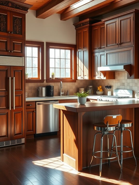 antique wood with modern metal