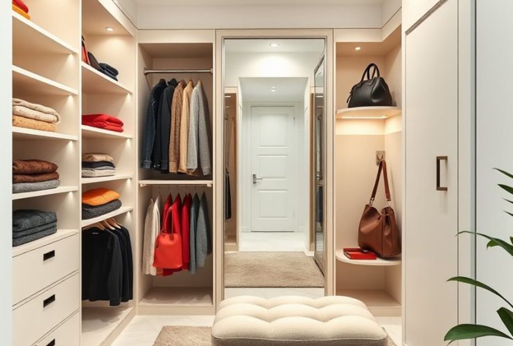 clever walk in closet tips