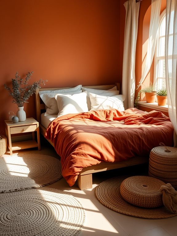 earthen terracotta clay walls