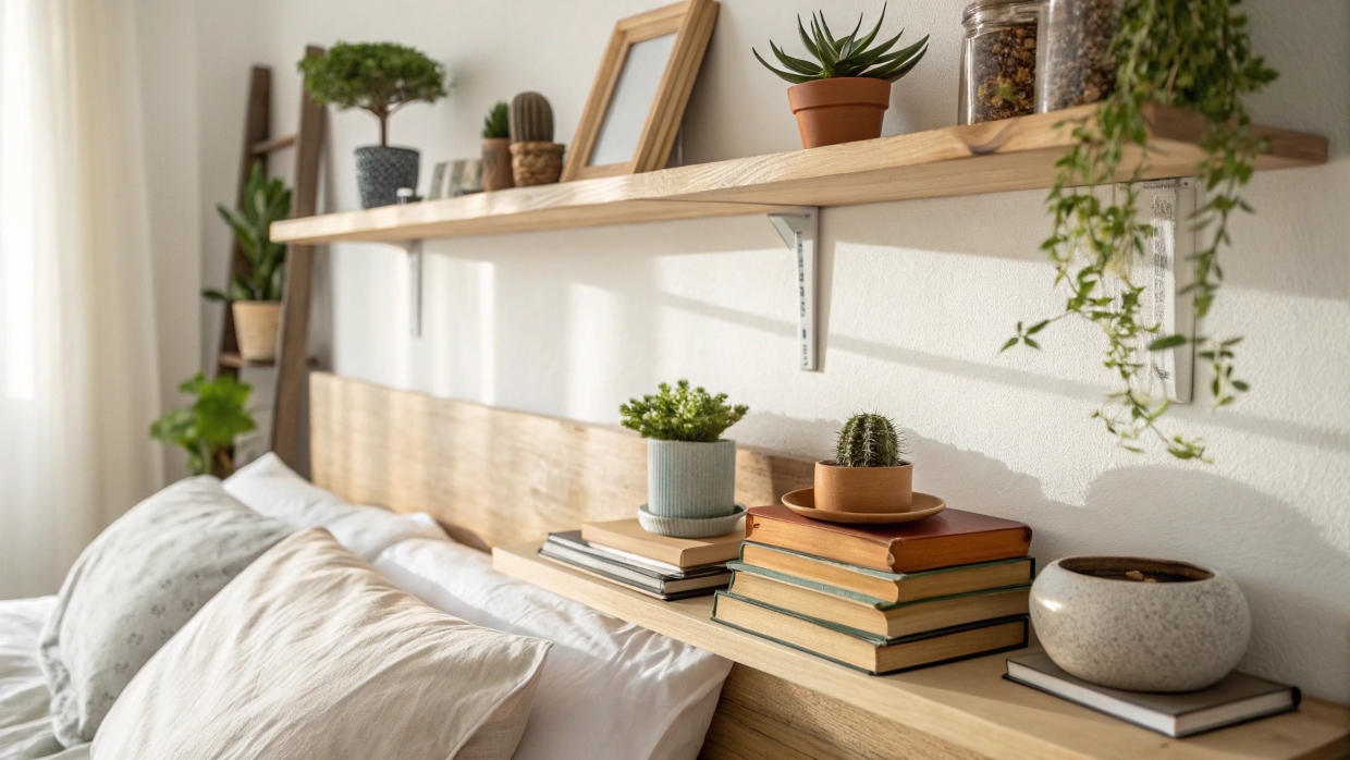 etagere au dessus du lit