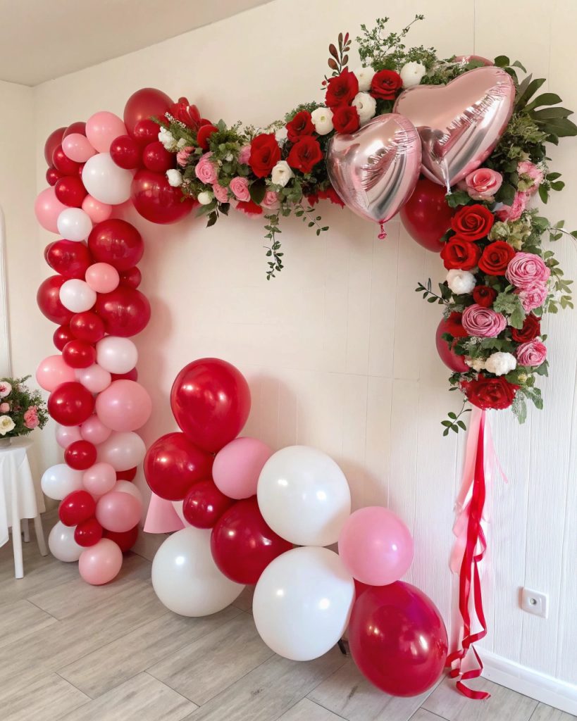 Guirlande de ballons pour la Saint-Valentin