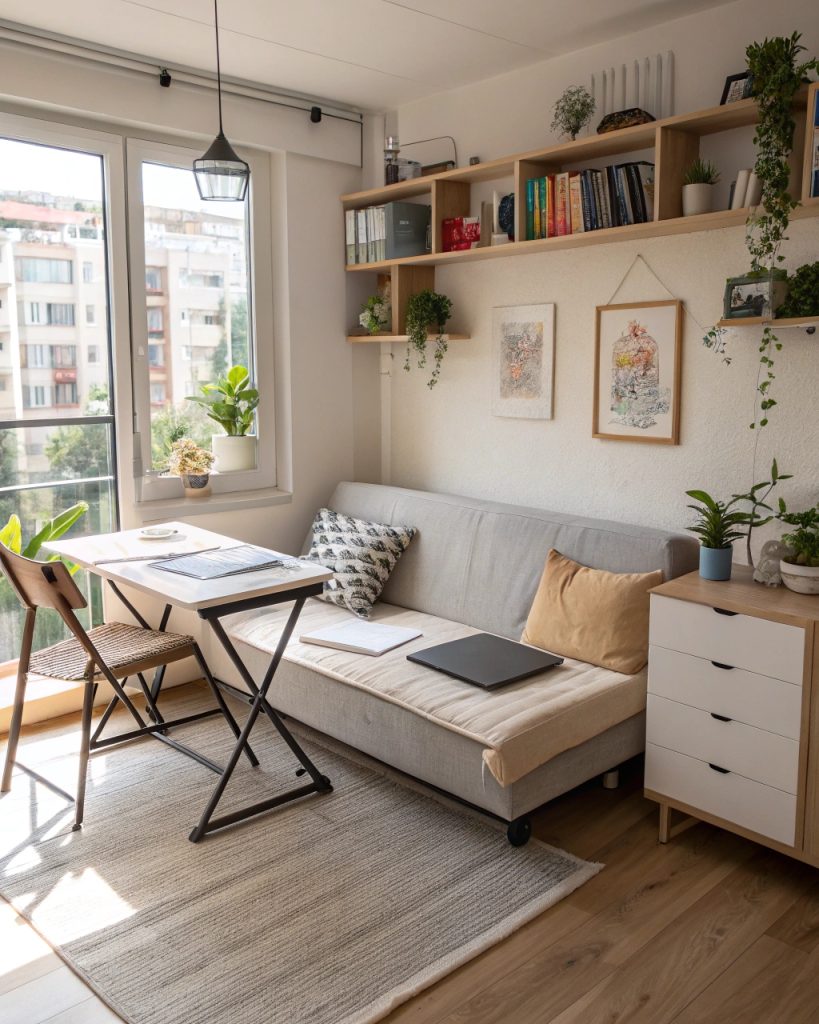 Appartement étudiant avec meubles multifonctions