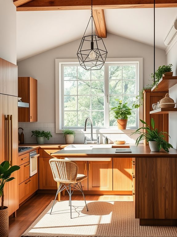 mid century rustic blend