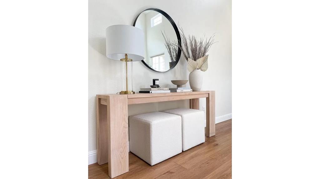 mirror above storage space