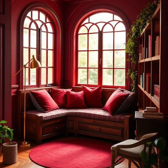 reading corner bordeaux inviting