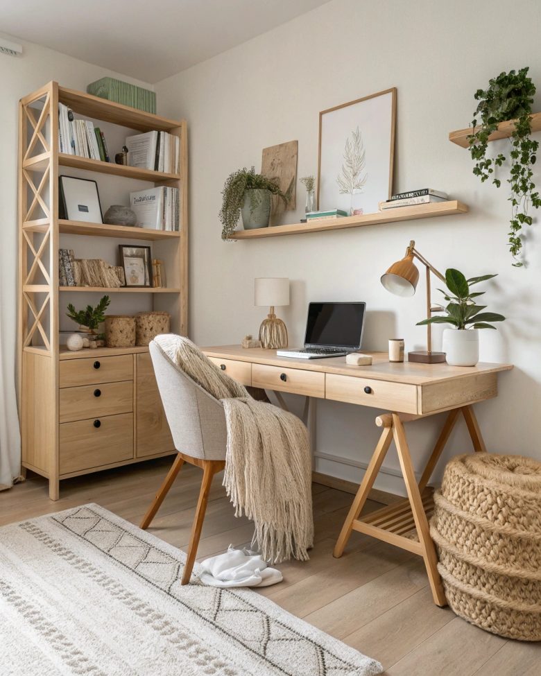15 idées de décor de bureau à domicile : Tendances 2025