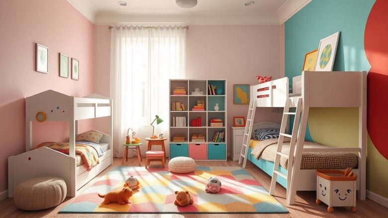 11 idées astucieuses pour diviser une chambre d’enfants partagée