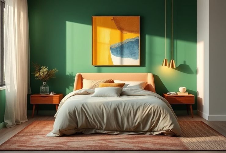 vibrant bedroom color schemes