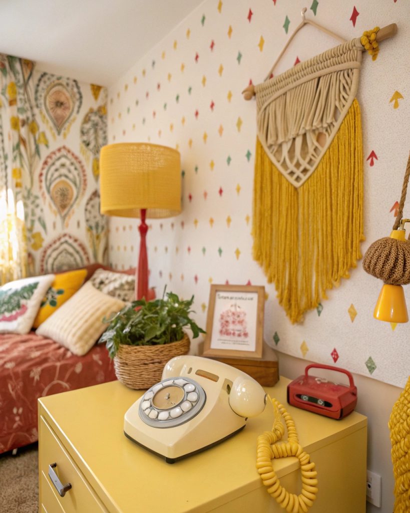 Chambre enfant vintage années 70