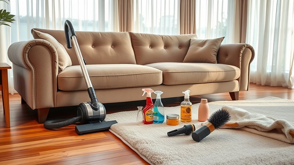 fabric sofa cleaning guide