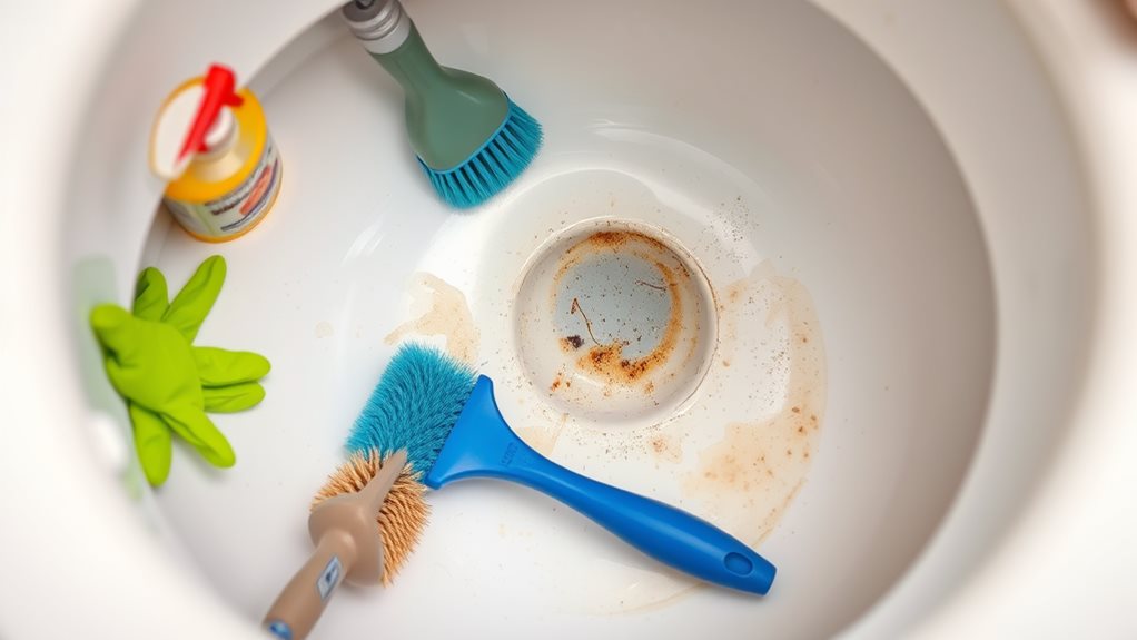 improper cleaning techniques used