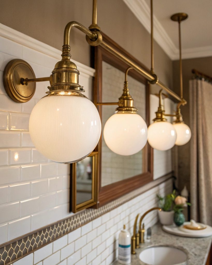 Luminaire globe rétro