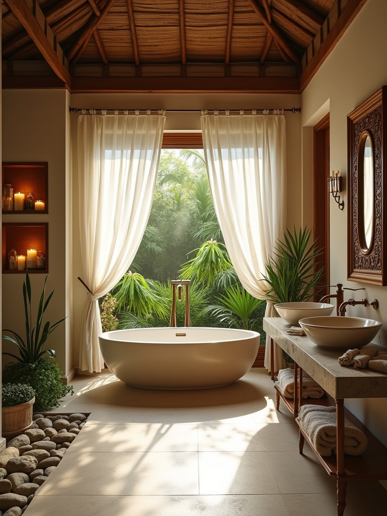 retraite de salle de bain de spa luxueux