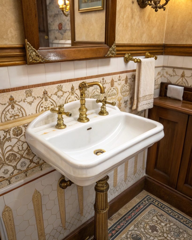 Robinetterie ancienne en laiton