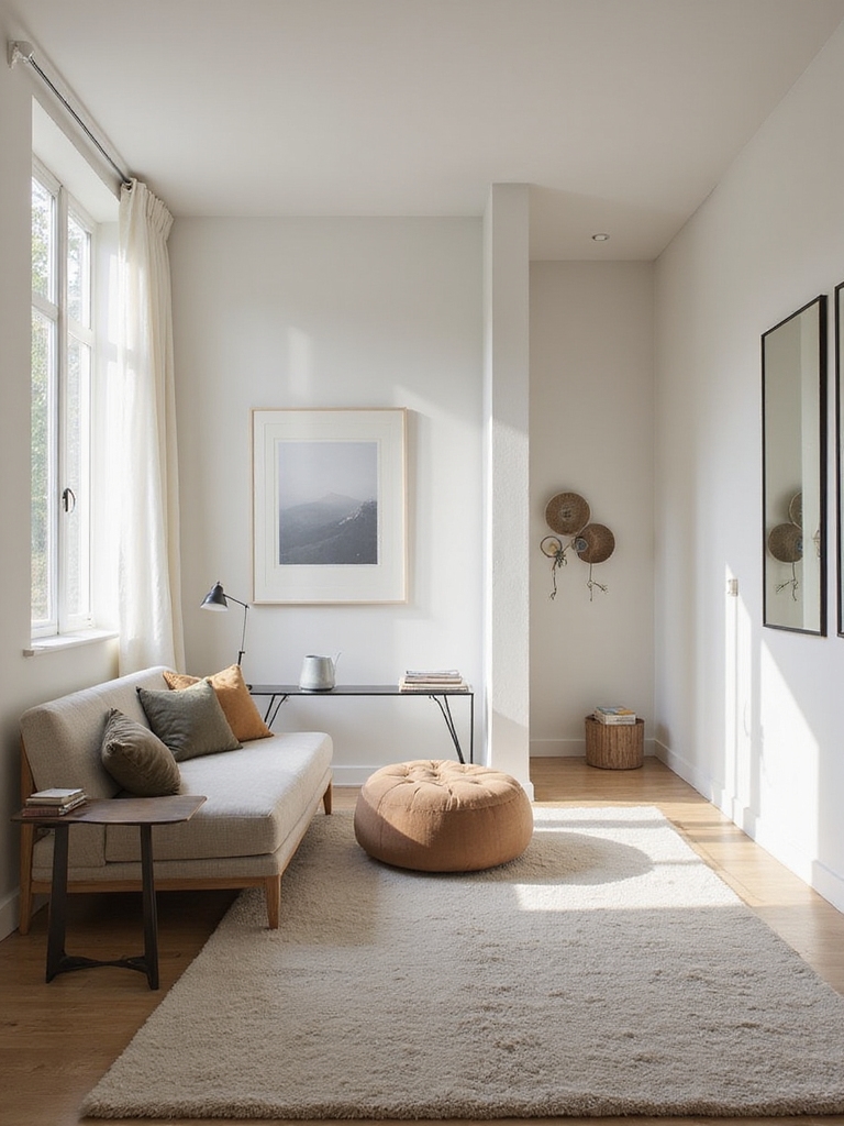coin conversationnel chaleureux et compact